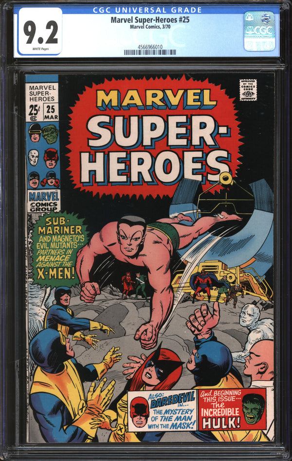 Marvel Super-Heroes (1966) #25 CGC 9.2 NM-