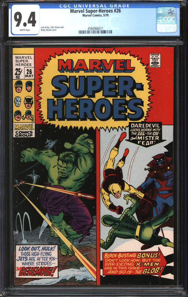 Marvel Super-Heroes (1966) #26 CGC 9.4 NM