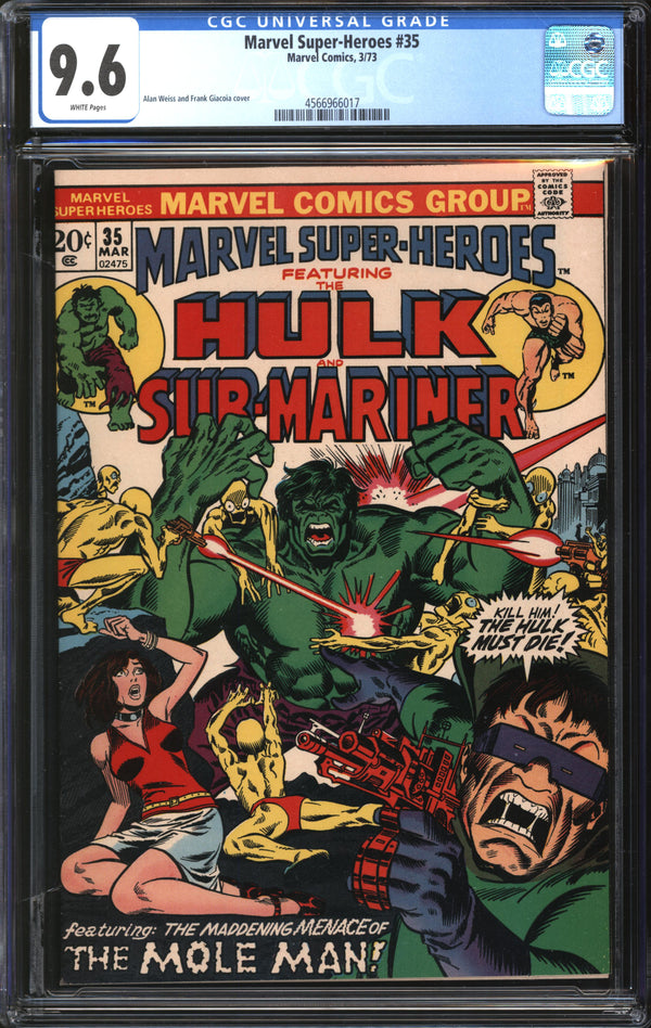Marvel Super-Heroes (1966) #35 CGC 9.6 NM+