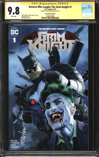 Batman Who Laughs: The Grim Knight (2019) #1 Mike Mayhew Comic Mint Edition A CGC Signature Series 9.8 NM/MT Signed Mike Mayhew