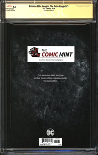 Batman Who Laughs: The Grim Knight (2019) #1 Mike Mayhew Comic Mint Edition A CGC Signature Series 9.8 NM/MT Signed Mike Mayhew