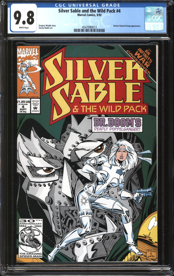 Silver Sable And The Wild Pack (1992) #4 CGC 9.8 NM/MT