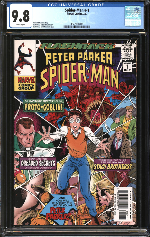 Spider-Man (1997) #-1 CGC 9.8 NM/MT