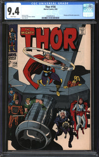 Thor (1966) #156 CGC 9.4 NM
