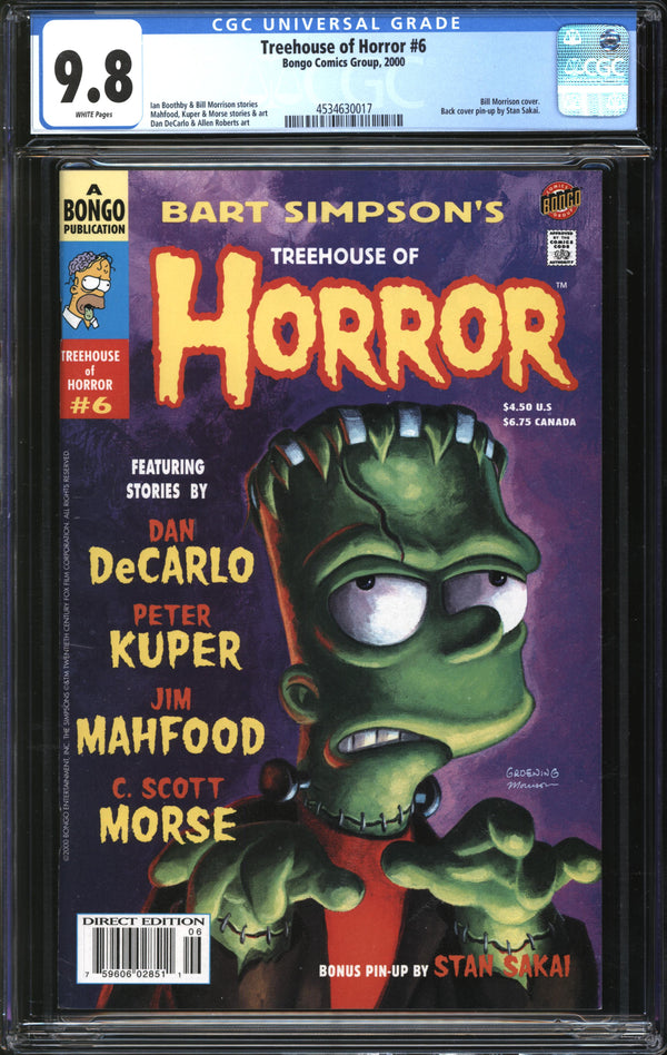Treehouse Of Horror (1995) # 6 CGC 9.8 NM/MT