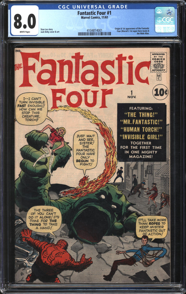 Fantastic Four (1961) #  1 CGC 8.0 VF