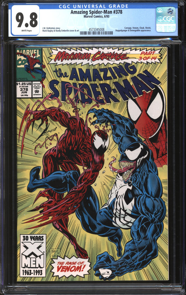 Amazing Spider-Man (1963) #378 CGC 9.8 NM/MT