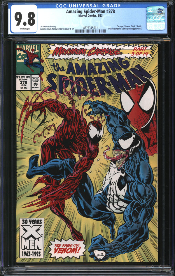 Amazing Spider-Man (1963) #378 CGC 9.8 NM/MT