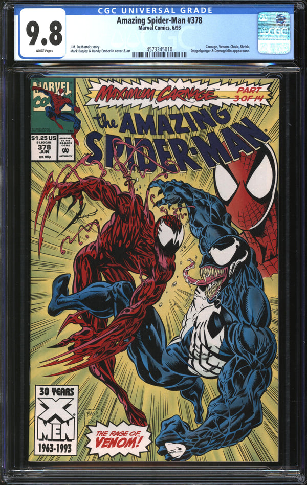 Amazing Spider-Man (1963) #378 CGC 9.8 NM/MT