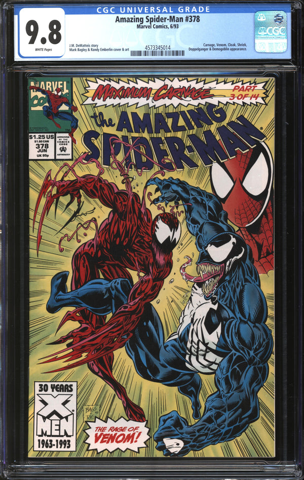 Amazing Spider-Man (1963) #378 CGC 9.8 NM/MT
