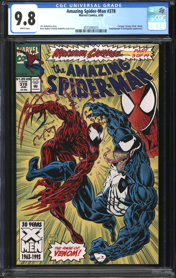 Amazing Spider-Man (1963) #378 CGC 9.8 NM/MT