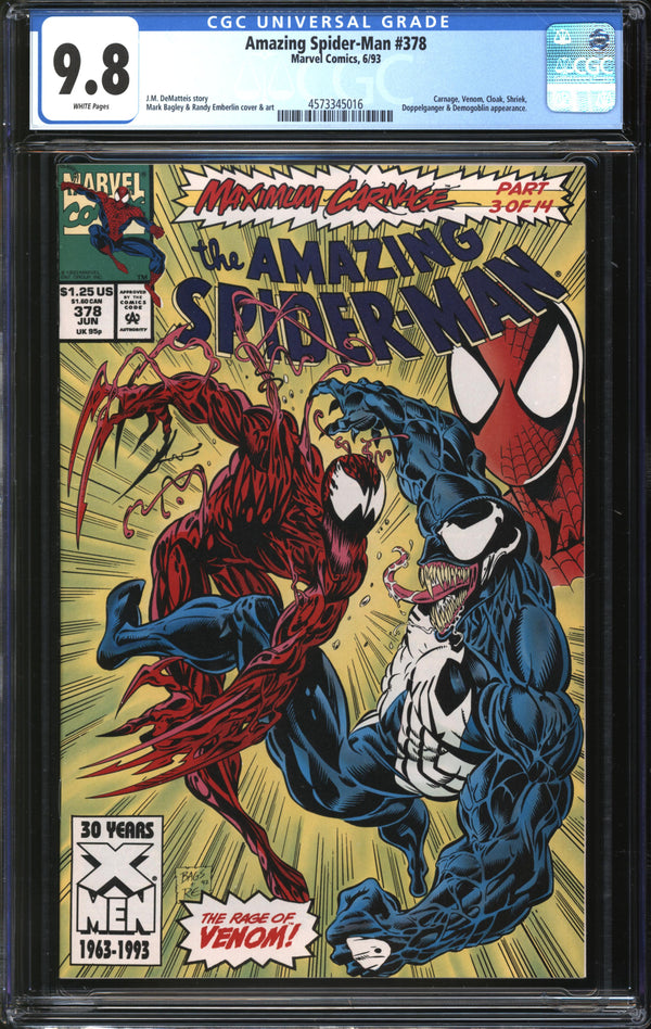 Amazing Spider-Man (1963) #378 CGC 9.8 NM/MT