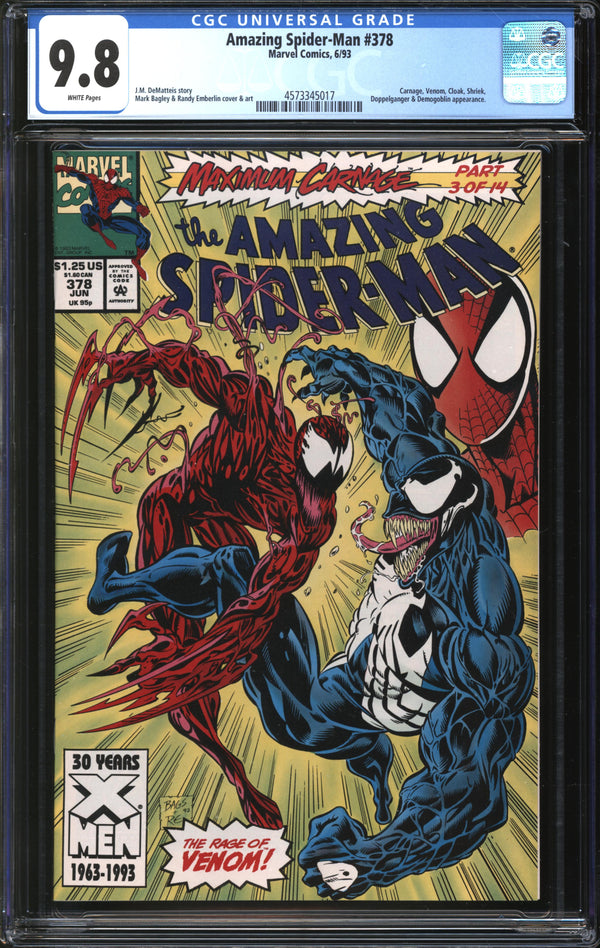 Amazing Spider-Man (1963) #378 CGC 9.8 NM/MT