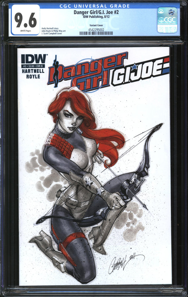 Danger Girl/G.I. Joe (2012) #2 J. Scott Campbell Variant CGC 9.6 NM+