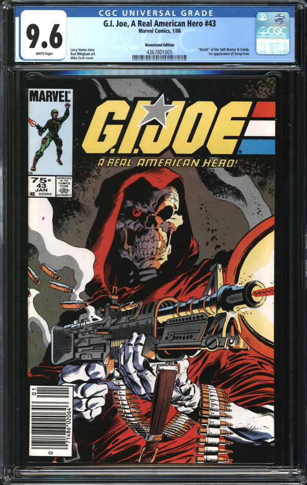 G.I. Joe, A Real American Hero (1982) # 43 Newsstand Edition CGC 9.6 NM+