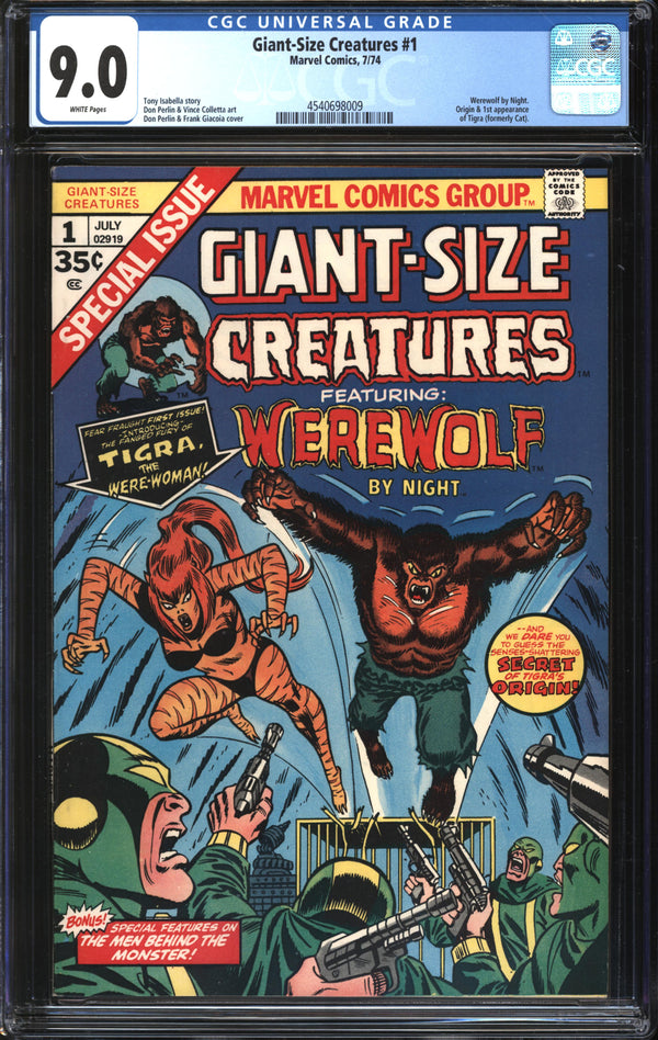 Giant-Size Creatures (1974) #1 CGC 9.0 VF/NM