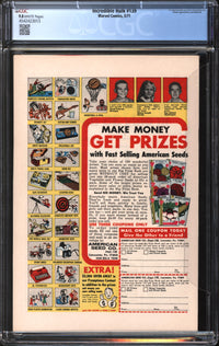 Incredible Hulk (1962) #139 CGC 9.0 VF/NM