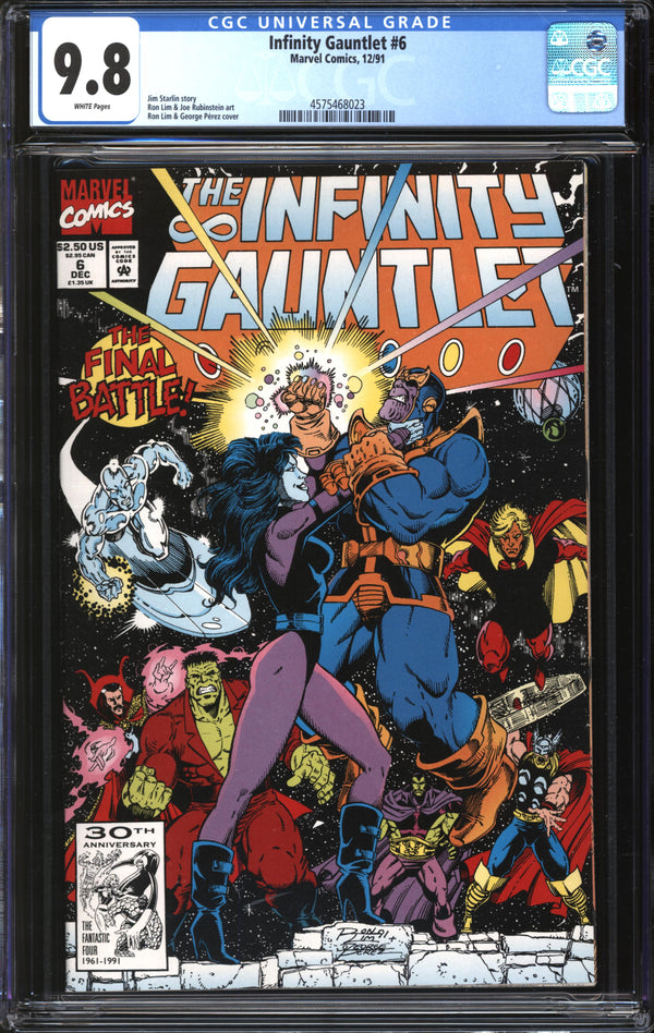 Infinity Gauntlet (1991) #6 CGC 9.8 NM/MT