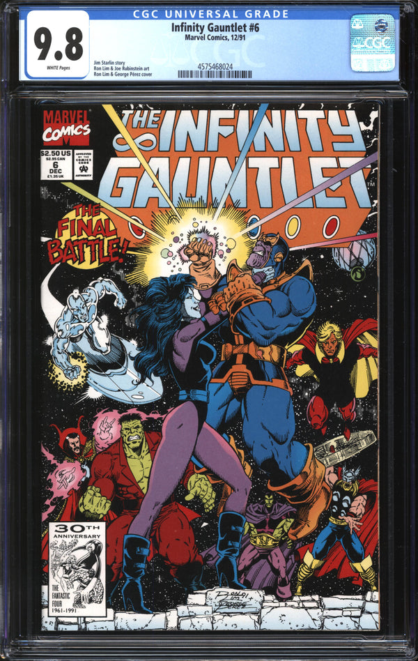 Infinity Gauntlet (1991) #6 CGC 9.8 NM/MT