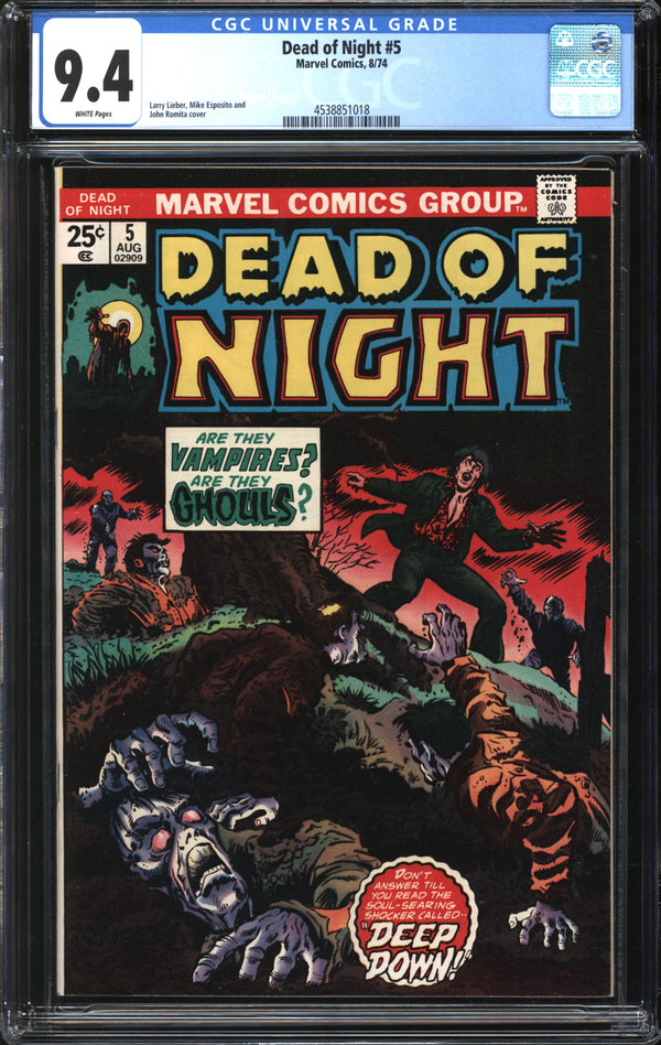 Dead Of Night (1973) # 5 CGC 9.4 NM