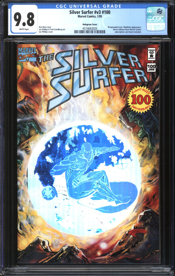 Silver Surfer (1987) #100 Hologram Cover CGC 9.8 NM/MT