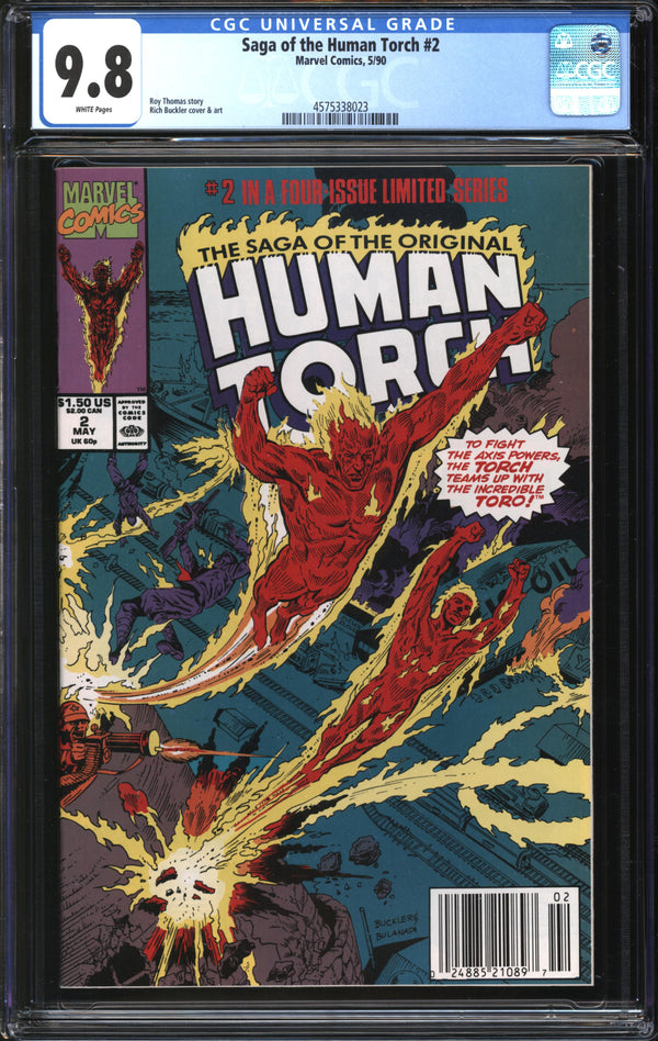 Saga Of The Human Torch (1990) #2 CGC 9.8 NM/MT