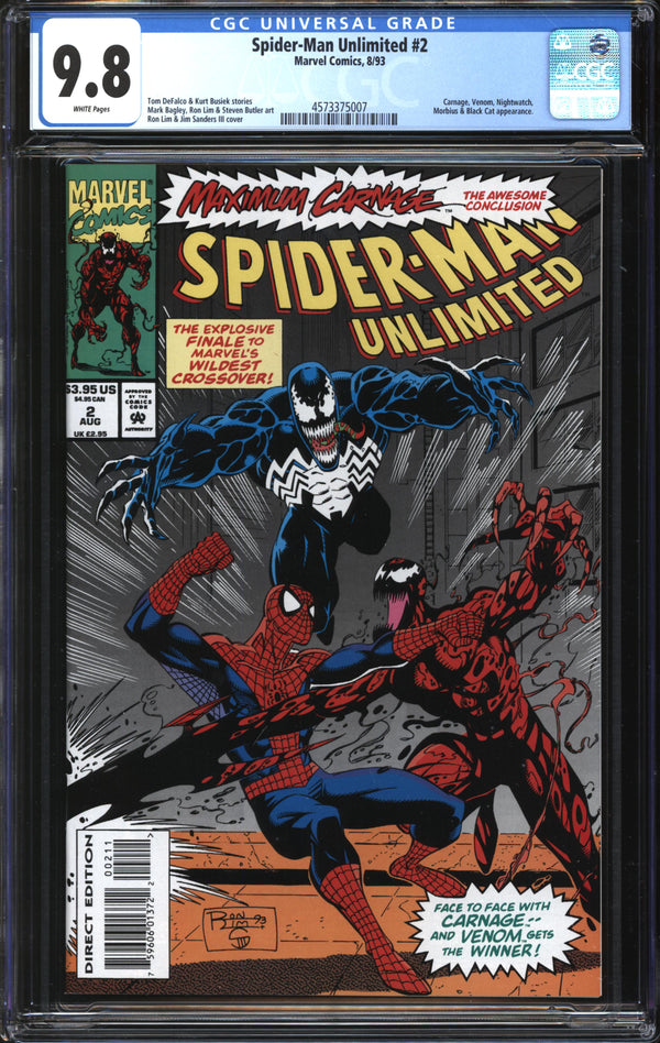 Spider-Man Unlimited (1993) #2 CGC 9.8 NM/MT
