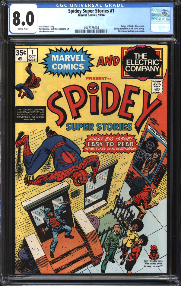 Spidey Super Stories (1974) #1 CGC 8.0 VF