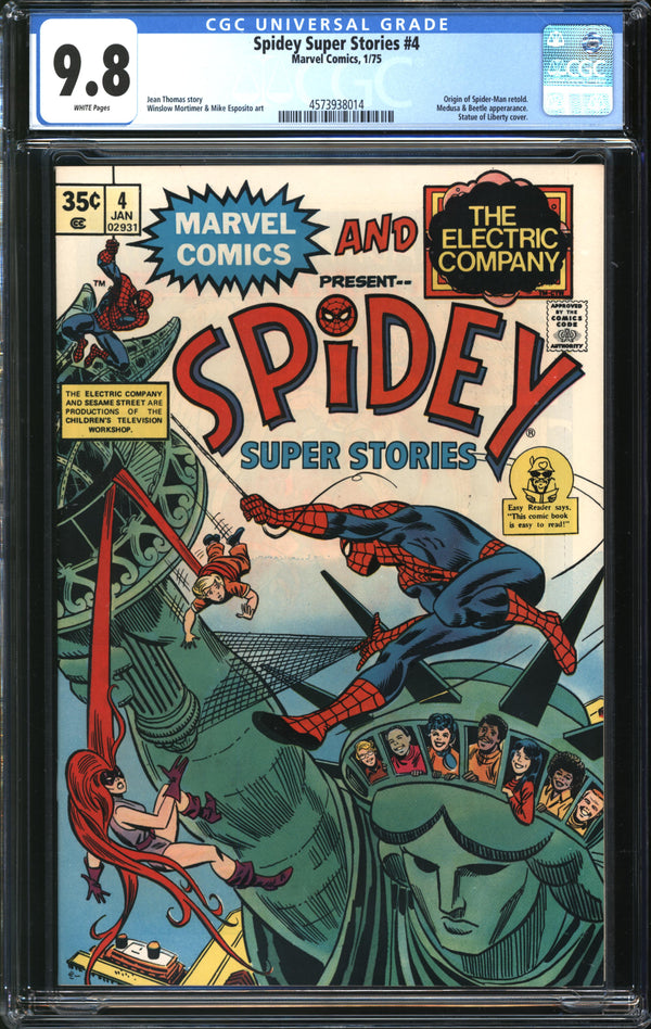 Spidey Super Stories (1974) #4 CGC 9.8 NM/MT