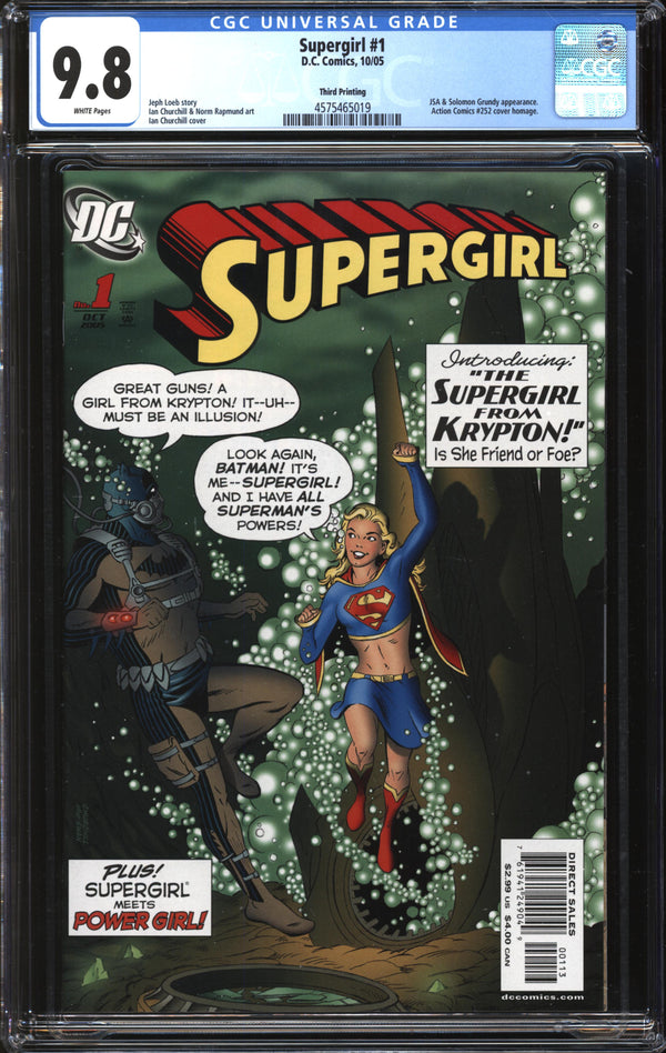 Supergirl (2005) #1 Third Printing CGC 9.8 NM/MT