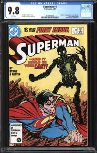 Superman (1987) #  1 CGC 9.8 NM/MT