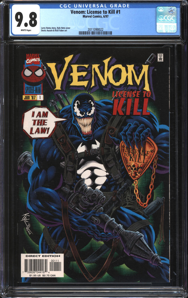 Venom: License To Kill (1997) #1 CGC 9.8 NM/MT