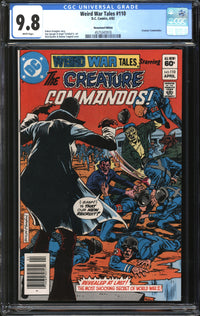 Weird War Tales (1971) #110 Newsstand Edition CGC 9.8 NM/MT