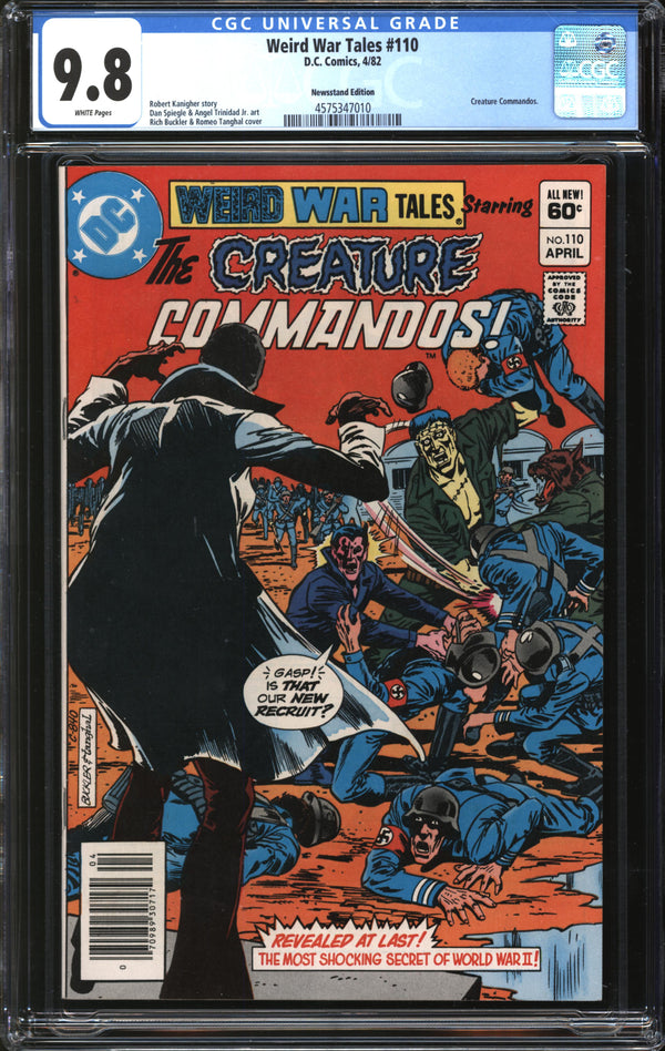 Weird War Tales (1971) #110 Newsstand Edition CGC 9.8 NM/MT