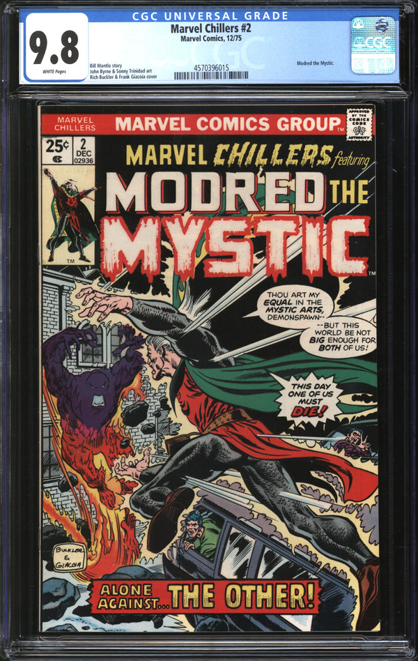 Marvel Chillers (1975) #2 CGC 9.8 NM/MT