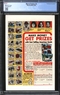 Marvel Feature (1975) #4 CGC 9.8 NM/MT