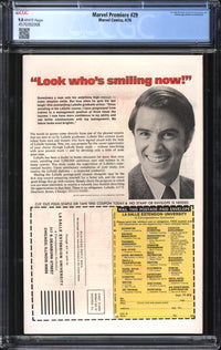 Marvel Premiere (1972) #29 CGC 9.8 NM/MT
