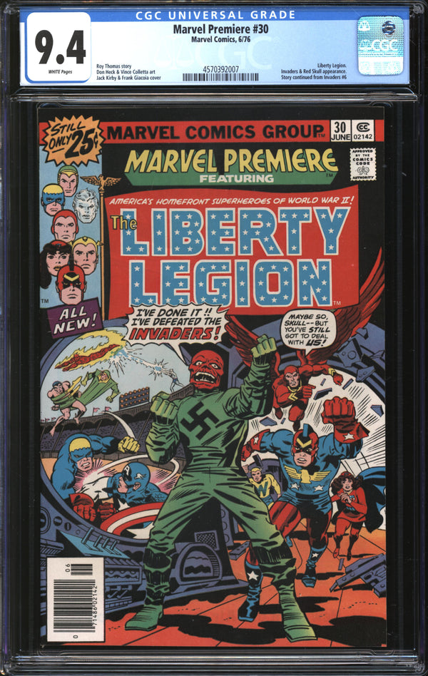 Marvel Premiere (1972) #30 CGC 9.4 NM