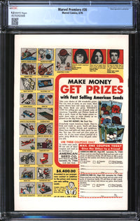 Marvel Premiere (1972) #30 CGC 9.2 NM-