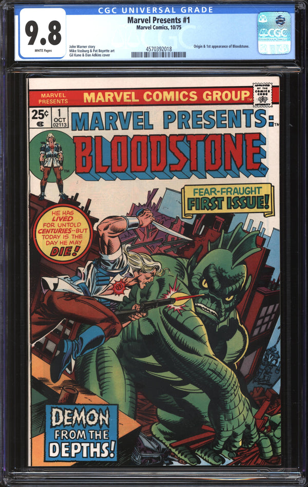 Marvel Presents (1975) #1 CGC 9.8 NM/MT
