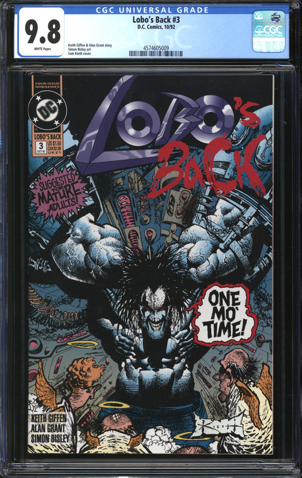 Lobo's Back (1992) #3 CGC 9.8 NM/MT