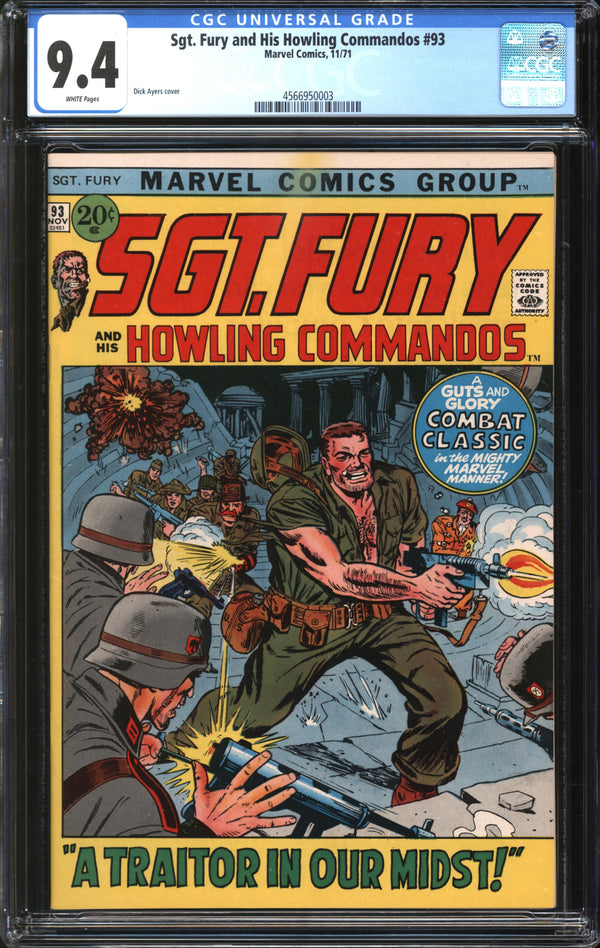 Sgt. Fury And His Howling Commandos (1963) # 93 CGC 9.4 NM