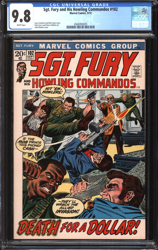 Sgt. Fury And His Howling Commandos (1963) #102 CGC 9.8 NM/MT