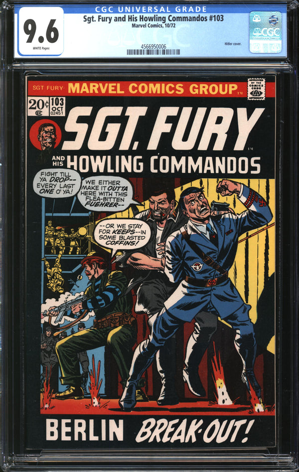 Sgt. Fury And His Howling Commandos (1963) #103 CGC 9.6 NM+