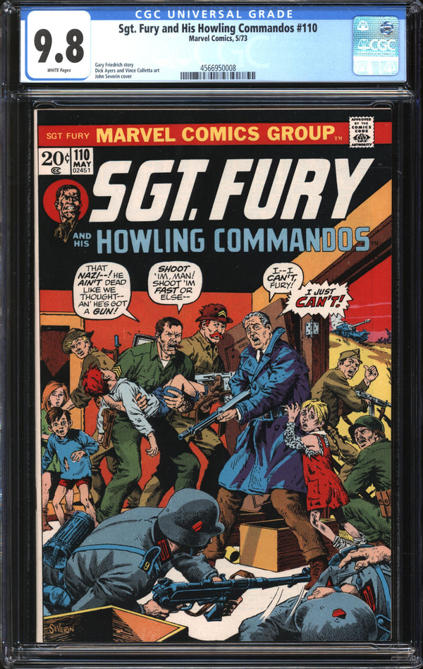 Sgt. Fury And His Howling Commandos (1963) #110 CGC 9.8 NM/MT