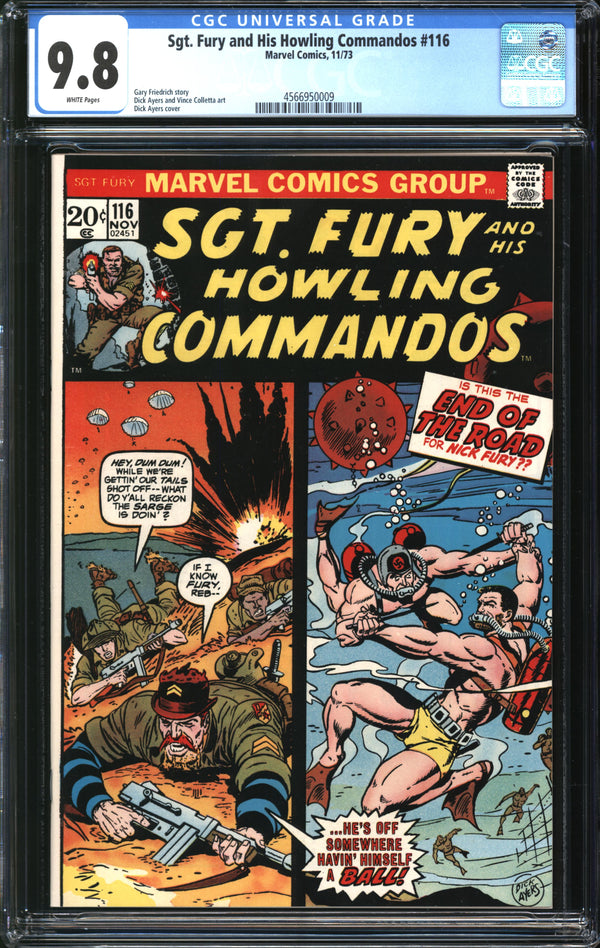 Sgt. Fury And His Howling Commandos (1963) #116 CGC 9.8 NM/MT
