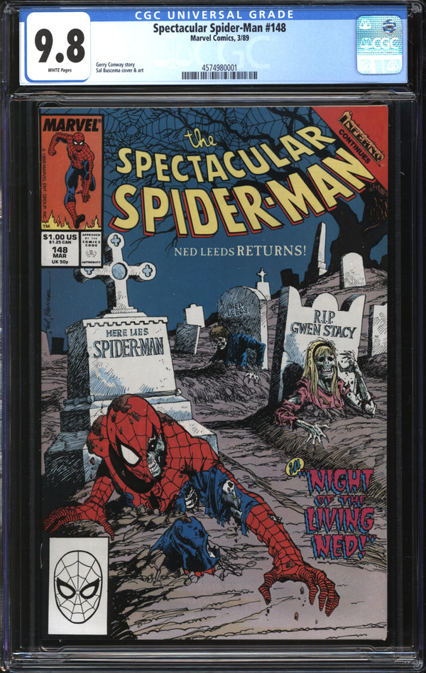 Spectacular Spider-Man (1976) #148 CGC 9.8 NM/MT