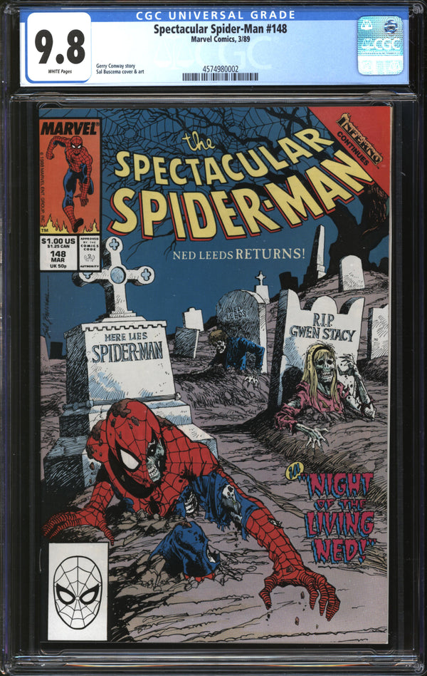 Spectacular Spider-Man (1976) #148 CGC 9.8 NM/MT