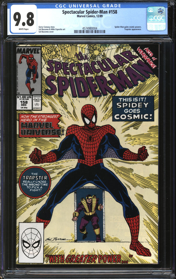 Spectacular Spider-Man (1976) #158 CGC 9.8 NM/MT
