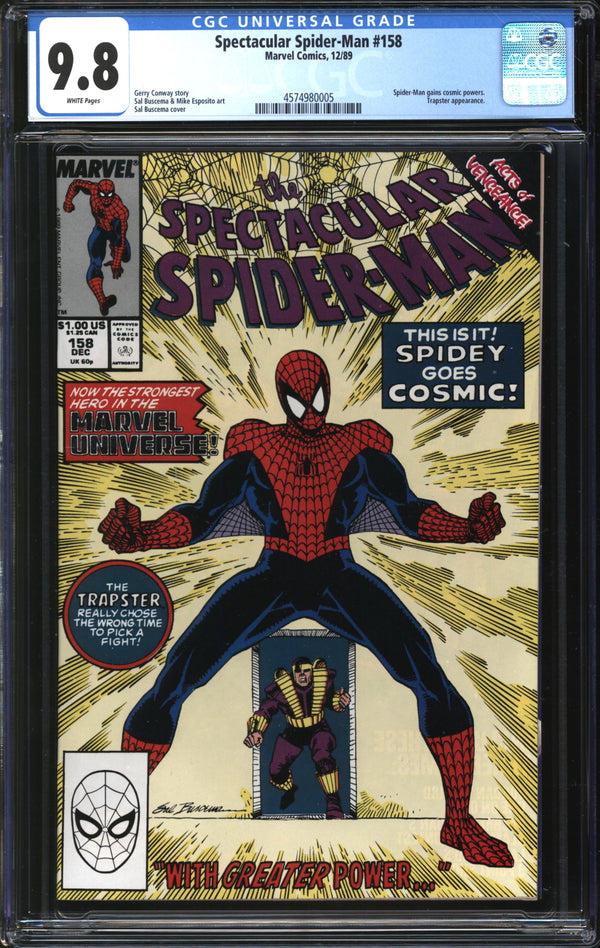 Spectacular Spider-Man (1976) #158 CGC 9.8 NM/MT
